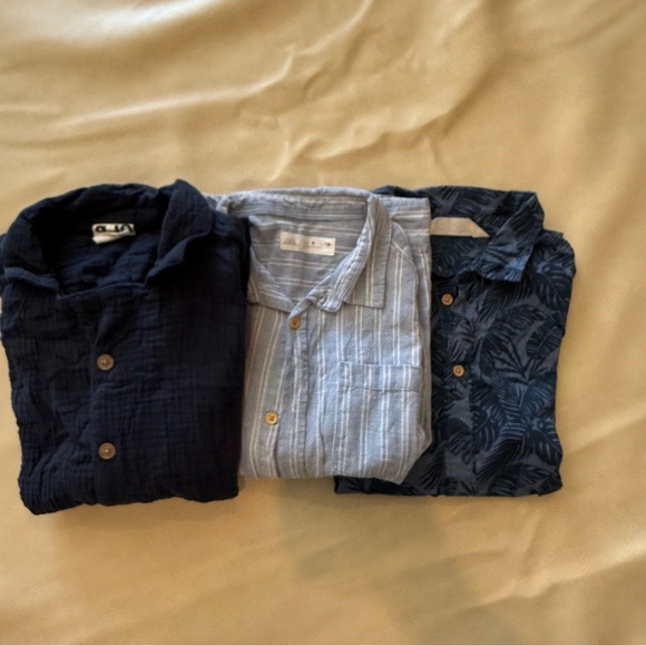 Bundle of boy button down shirts Zara, H&M, cotton on - Picture 1 of 9